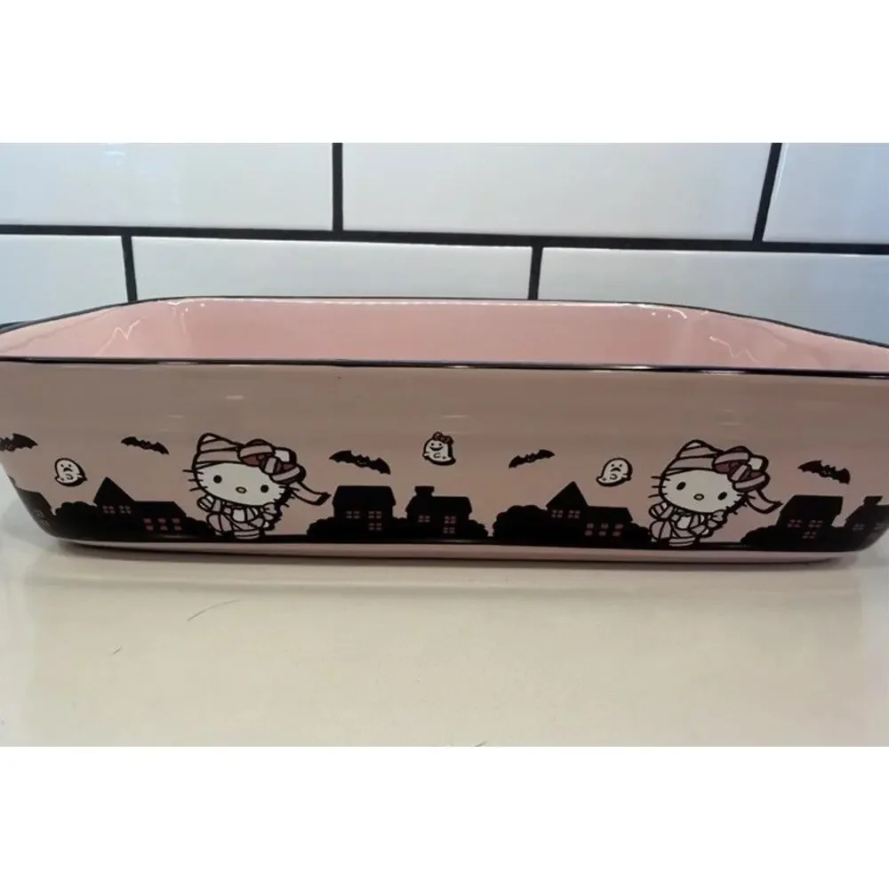 Sanrio HELLO KITTY Halloween Mummy Rectangular Ceramic Baker 15